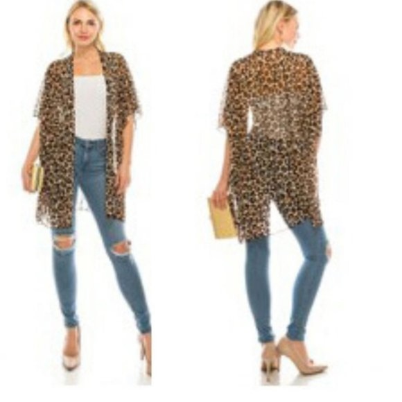 Leopard-print cardigan🐆 - Picture 3 of 6